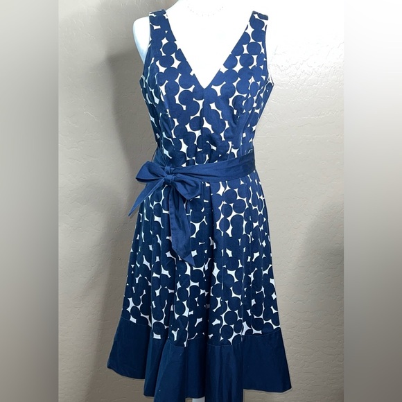 Nine West Dresses & Skirts - Nine West Women’s Blue Polka Dot Sleeveless Dress